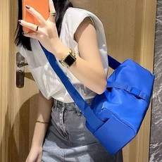 運動健身包防水吐司包大容量休閒紅色牛津布單肩斜挎行李袋旅行包, 大號藍色（正品原版）,正品原版（加厚雙層防水面料）下單送禮, 1個