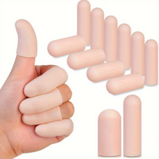 실리콘 손가락 보호 골무 커버 20개입, 1세트