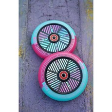 MGP 익스트림 스쿠터 바퀴 110MMX24MM 블랙 프로 프로페셔널 고탄소강 팬시, 소라 파우더120mm 2개
