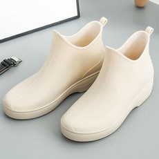 [룽스_62]데일리 블랙 화이트 여성 미들 레인부츠 2컬러 (46272522)