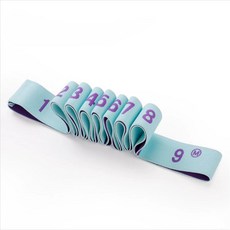 요가 필라테스 2중 밴드 - 홈트 근력 강화 & 유연성 스트레칭 동시 트레이닝, 1개, 파랑