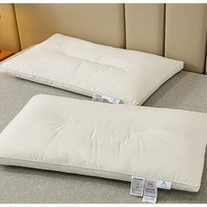 세카이젠 빨아쓰는 호텔급 베개솜 낮은베개1+1 6cm, 화이트, 1개