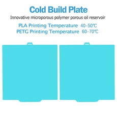QIDI Q2/Q2 콤보 빌드 플레이트용 글레이셔 콜드 프린팅 플레이트 280x280mm 핫베드 고점도 양면 인쇄 3D, 01 280x280mm, 07 Cold Plate no base, 05 Cold Plate no base