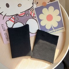 潮流加長運動護腕ins純色羽毛球籃球運動吸汗棉護手腕擦汗巾, 黑色2只, 1個