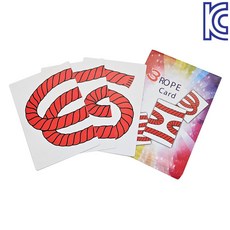 [KC인증] JL매직 끊어진 로프가 마법처럼 하나로 이어지는 신비한 마술 장기자랑 어린이마술 초등마술 로프카드(점보사이즈)-Rope card (jumbo size), 1세트