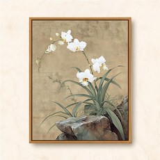 디아이와이 고전풍 목련 아크릴 유화 수채화, 세트 원목 프레임+붓+페인트, Y601 클래식