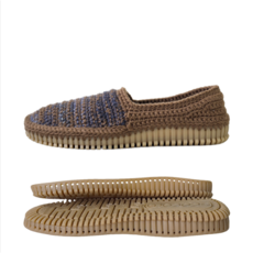 뜨개 신발 울 패키지[8컬러], 아웃솔, 블랙, 소프트 블랙 38 사이즈 (250~255mm), 다크브라운(025)