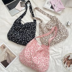 페이지샵 하트 패턴 레오파드 가벼운 에코백 천가방 보부상백 숄더백 크로스백 봄가방