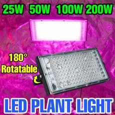 LED 식물 성장등 풀 스펙트럼 식물등 50W 100W 300W 실내 식물 수경재배 성장등 채소 꽃 씨앗 재배등, 200W EU Plug, 1개