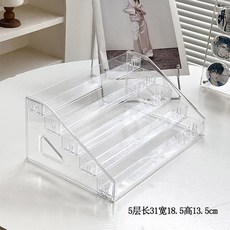 앨범보관 릴수납장 컬렉션 씨스 보관함, 5단 CD랙 계단식- 앨범 10장 정도 담기