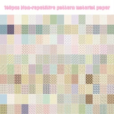 160 매 재료 종이 반복 패턴 없음 스크랩북 미적 DIY 장식 공예 정크 저널 콜라주 앨범, 01 A