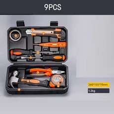완전한 하드웨어 세트 소형 가정용 공구 키트 휴대용 공구 보관 케이스 다기능 내구성 수리 공구 세트, 08 Style2