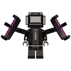 로앤제이 스키비디 토일렛 미니 블록 호환 블럭 그래비티 타이탄 TV맨, R3201-04 그래비티 타이탄 TV맨, 1개