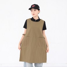 圍裙防水防油家用防污馬甲圍裙兩側繫帶男女奶茶店服務員工作服