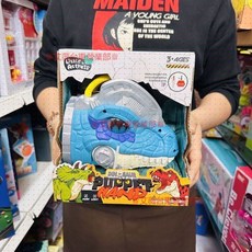 手套玩具 髮光音效網紅恐龍手偶 大號恐龍 手偶玩具 軟膠 男孩 霸王龍 互動玩具 兒童益智玩具禮物 霸王龍三角龍手套, 1個, 雙冠龍聲光