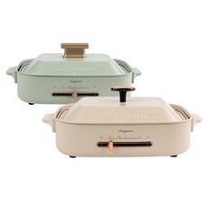 【Anqueen 安晴】多功能料理鍋, 檯面, AQ-EB40,霧面仙綠,全配組