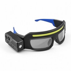 워스택스 나이트 트래커 LED 헤드랜턴 스포츠 고글 야간 등산 낚시, 1개, 블루