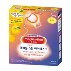 멕리듬 스팀 아이마스크 유자향 5매입, 1개