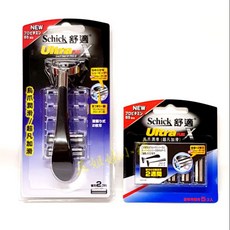 Schick 舒適牌 Ultra PLUS X 烏爪潤滑 刮鬍刀, 1個, 舒適牌 烏爪 刮鬍刀片
