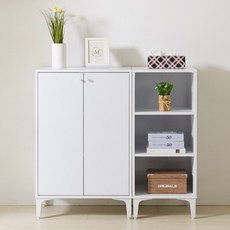 NEW 솜씨방 세레나 1000 수납장 세트 베란다 다용도, 세레나 1000(600+400) 수납장 세트, 화이트