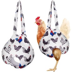 파터 2팩 치킨 홀더 백 캐리어 슬링 캐치 핸드백 헨 루스터 운송 여행용 농장 용품 포함 11.8 x 인치, Yellow, 13.5 x Inch