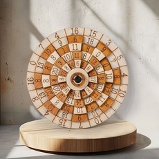 十級燒腦數學加數字拚圖玩具 青少年Puzzle木質立體拚圖3-6-50嵗 OSCZ, 1個, 標準版110MM