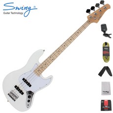 스윙 베이스기타 재즈킹 Swing Bass Jazz King, 2개, (M), White