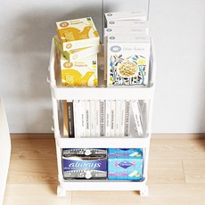 OYEAH 3단 수납 선반, 화이트