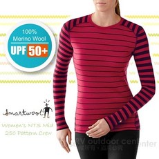 【SmartWool】L零碼送》女 中厚保暖 圓領長袖羊毛衛生衣 NTS250 內搭衣 刷毛衣 登山底層衣 SS226