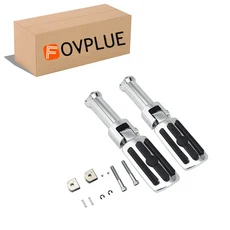 할리 소프테일 헤리티지 브레이크아웃 스트리트 밥 로우 라이더 팻 보이 114 2018-2025용 오토바이 뒷좌석, 04 Footpeg Set Chrome