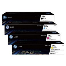 HP 119A W2090A W2091A W2092A W2093A 原廠碳粉匣 (台灣出貨 雷標公司貨), 黑, 紅, 藍, 黃, 1個