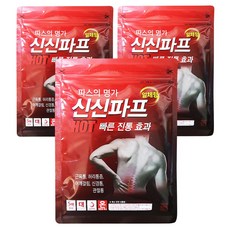 신신파프 붙이는 파스 hot 5매입 x 3개 삔대 근육통 급성통증 완화, 1개입