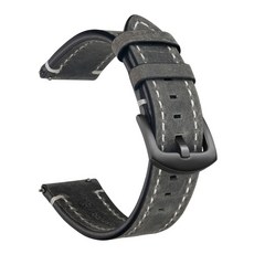 瘋馬皮錶帶 適用18/19/20/21/22/24MM快拆手錶帶