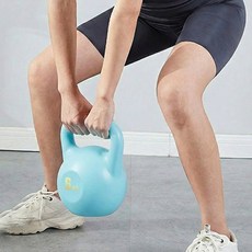 아띠꼴로 물주입 케틀벨 실내 홈트 근력 전신 코어 운동기구, 1개, 블루, 8kg