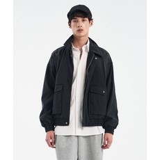 [블랙모먼트] 텐셀 워싱 필드 포켓 집업 재킷 [블랙]
