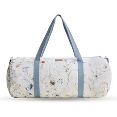 메종 드 에르민 요가 매트 가방 원통형 여성 남성용 조절 어깨끈이 달린 캐리어 끈 수납 주머니와 지퍼 포켓이 포함됨, Ice Florals, Yoga Mat Gym Bag, 1개, 얼음 꽃무늬