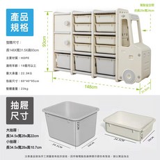 FDW 超Q大象收納櫃 玩具收納/寶寶收納/收納神器/置物櫃/抽屜櫃-HY0015, 汽車櫃, 如圖片所示, 3層