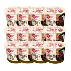 햇반 컵반 직화볶음짜장 덮밥, 280g, 12개