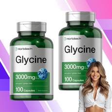 호바흐 글리신 Glycine 1000mg 100캡슐 2개, 100정
