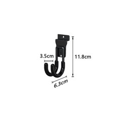 멀티 사이즈 벽 마운트 헤비 차고 보관 후크 대량 품목 자전거 사다리 정원 도구 Articulos Grandes, 01 HD-B-SJ, 1개