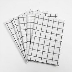 Dometopia Tree 簡約格紋防水桌布 5入, 白色, 137 x 90cm, 1套