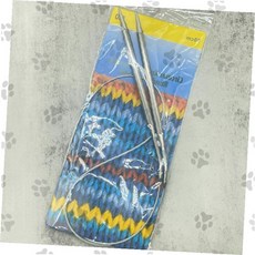 메탈 줄바늘 뜨개용 원형바늘 가는굵기 손뜨개 스웨터 목도리 뜨개도구, 1개