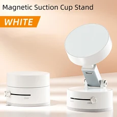 호환 용품 진공 자기 흡입 컵 접이식 회전 스탠드 양면 흡입 컵 진공 회전 스탠드 휴대 전화 홀더, 02 WHITE