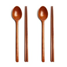 이신공방 국산 옻칠 나무수저 민 (케이스포함), 천연옻칠, 2세트, 민 (수저세트)