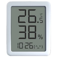 小米有品 秒秒測溫濕度計 LCD版 電子時鐘 溫濕度計 溫度計, White