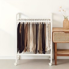 MF MAGIC HOUSE 單層移動式褲架, 白色