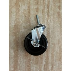 주방 청소용품 스탠드 1단 보관 걸이 랙 걸레 거치대, 1개, 뒤바퀴 1개 (브레이크 있음)