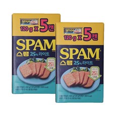 스팸 25% 라이트 노캡, 600g, 2개