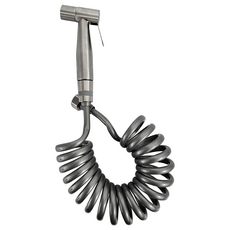 욕실 스프레이건 스프링호스 코일호스 세트, 그레이, 3m