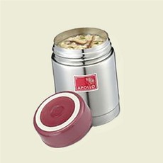 죽통 휴대용 스텐 보온용기 소용량 보냉런치자 보온국통 강템, 1개